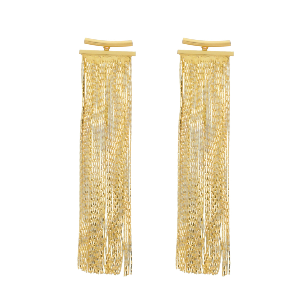 Brinco Dourado de Franja