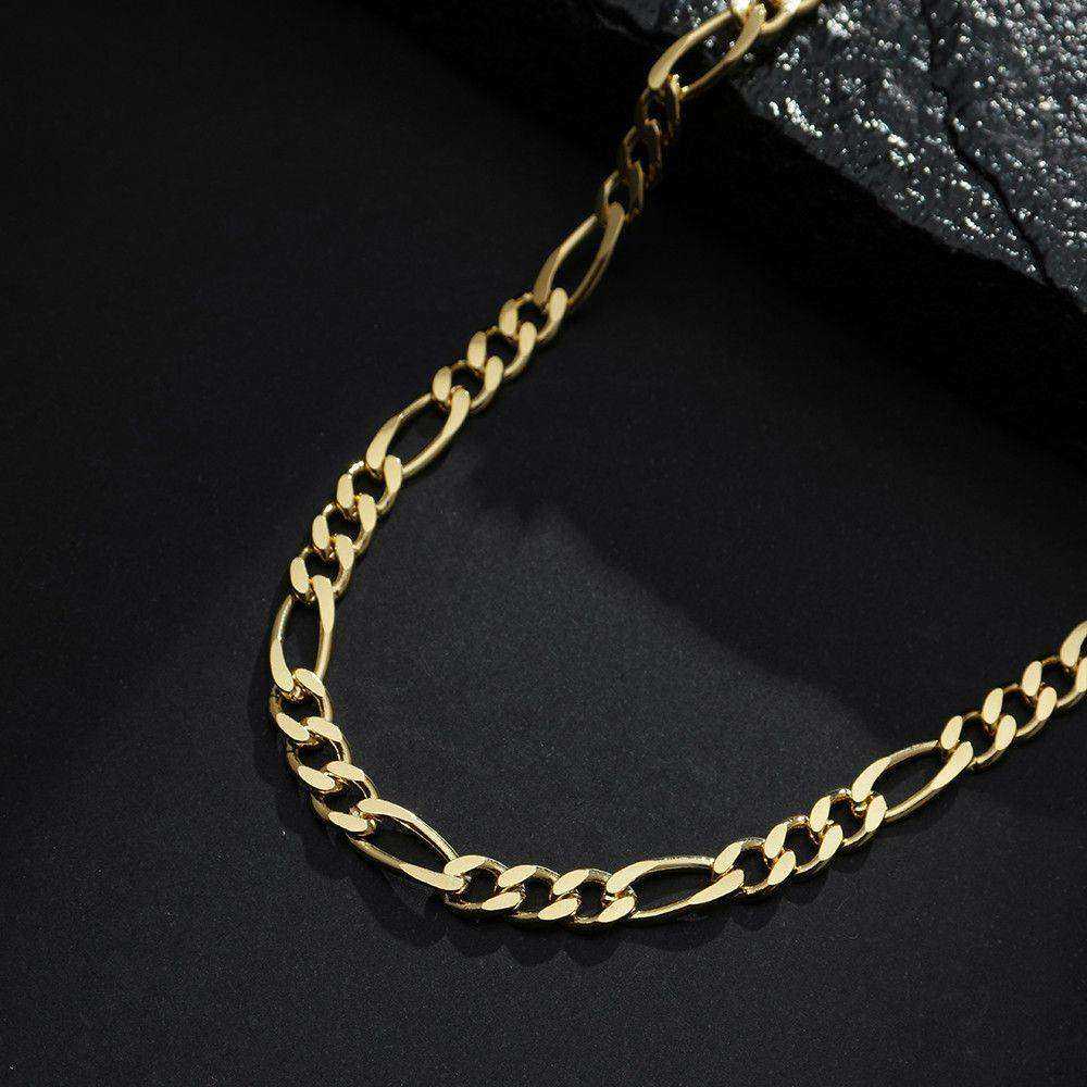 Corrente Dourada Masculina Elo 3 por 1 - 5mm - Imagem 3