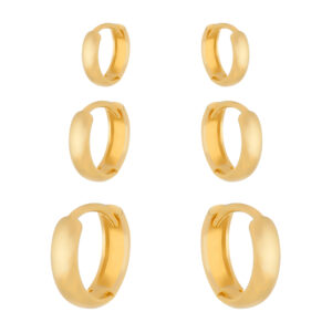Trio Dourado de Argolinhas